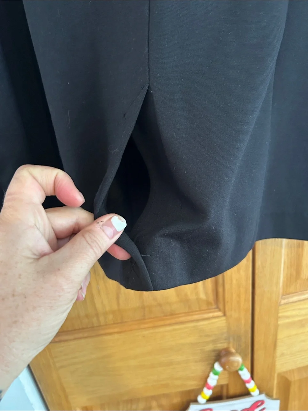 Nine West Black Single-Button Tailored Blazer